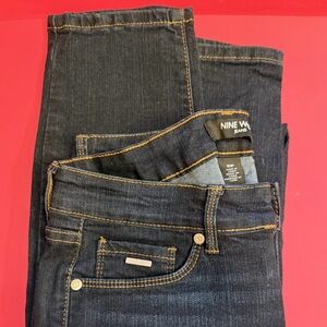 Nine West Deep Indigo Highrise Skinny Ankle Jeans